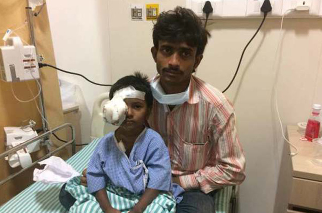 Help this 4 year old girl Puthul Kumari Paswanwho is the daughter of a farmer is now diagnosed with a severe eye cancer called Neuroblastoma in India. Your Donation will save this precoius life.